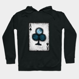 Ace of Clubs with Moon Hoodie